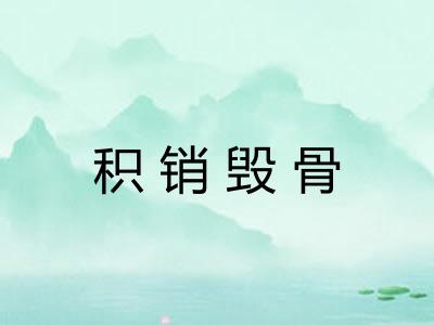 积销毁骨 积销毁骨