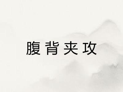 腹背夹攻