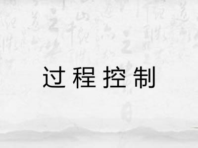 过程控制