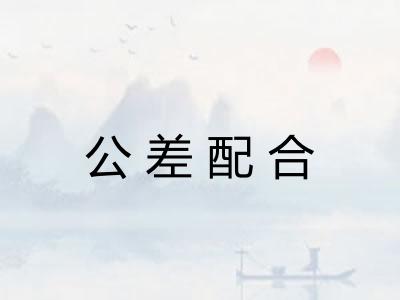 公差配合