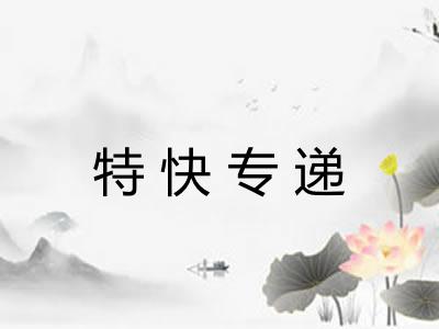 特快专递 特快专递
