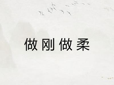 做刚做柔
