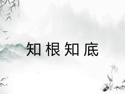 知根知底