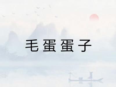 毛蛋蛋子