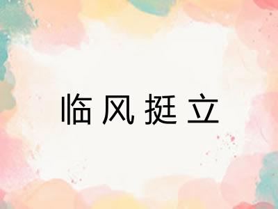 临风挺立 临风挺立
