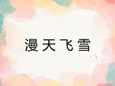 漫天飞雪