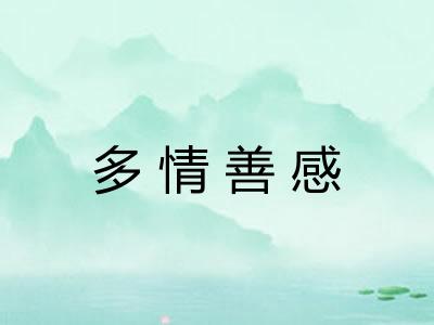 多情善感 多情善感