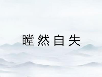 瞠然自失