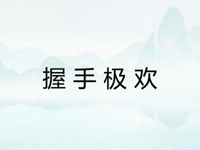 握手极欢