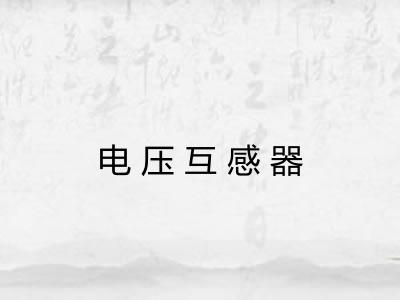 电压互感器